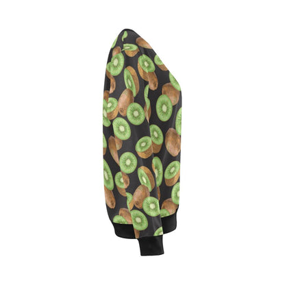 Kiwi Pattern Print Design KW03 Women Long Sleeve Sweatshirt-JorJune
