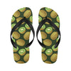 Kiwi Pattern Print Design KW04 Flip Flops-JorJune