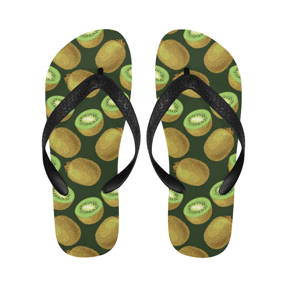 Kiwi Pattern Print Design KW04 Flip Flops-JorJune