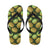 Kiwi Pattern Print Design KW04 Flip Flops-JorJune