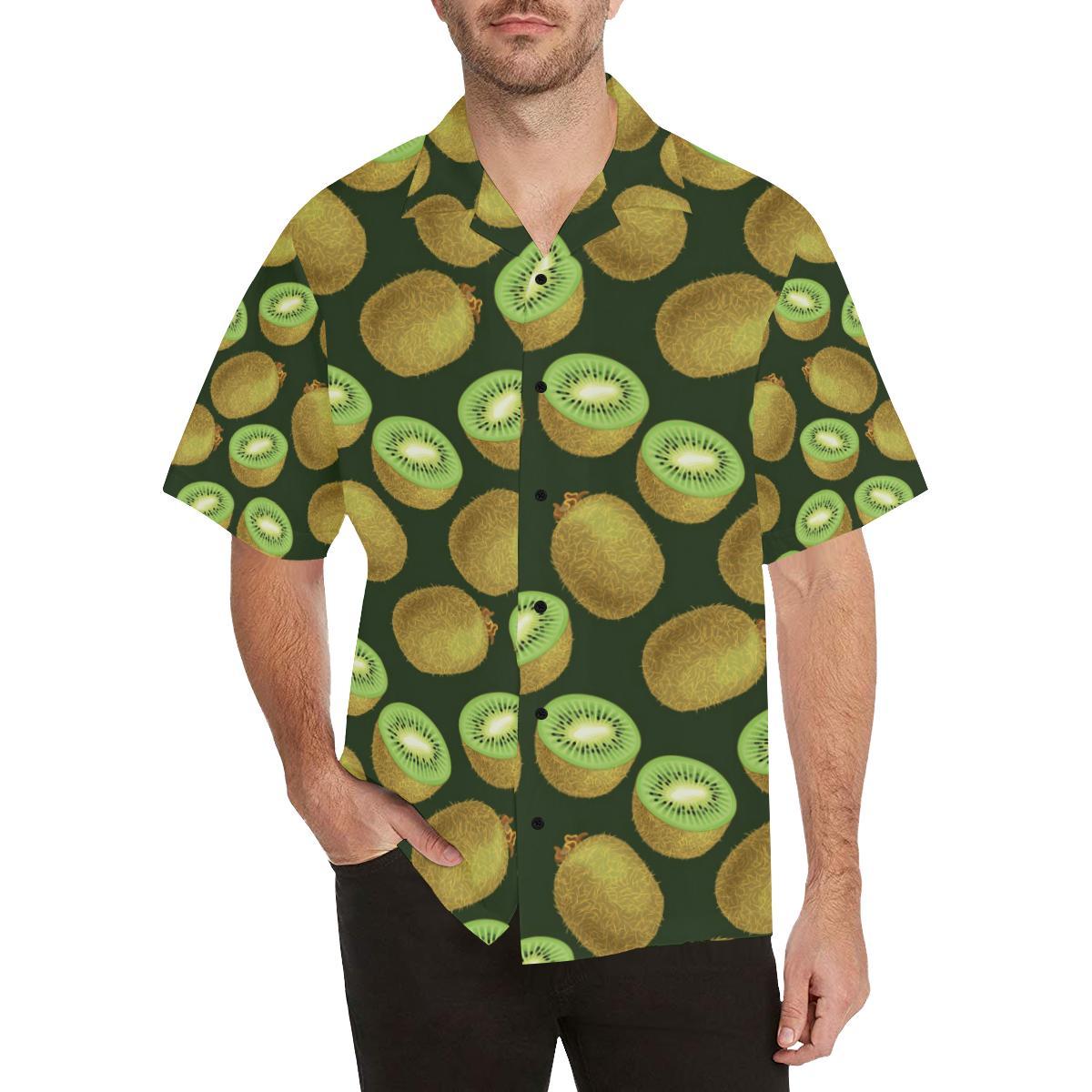 Kiwi Pattern Print Design KW04 Men Hawaiian Shirt-JorJune