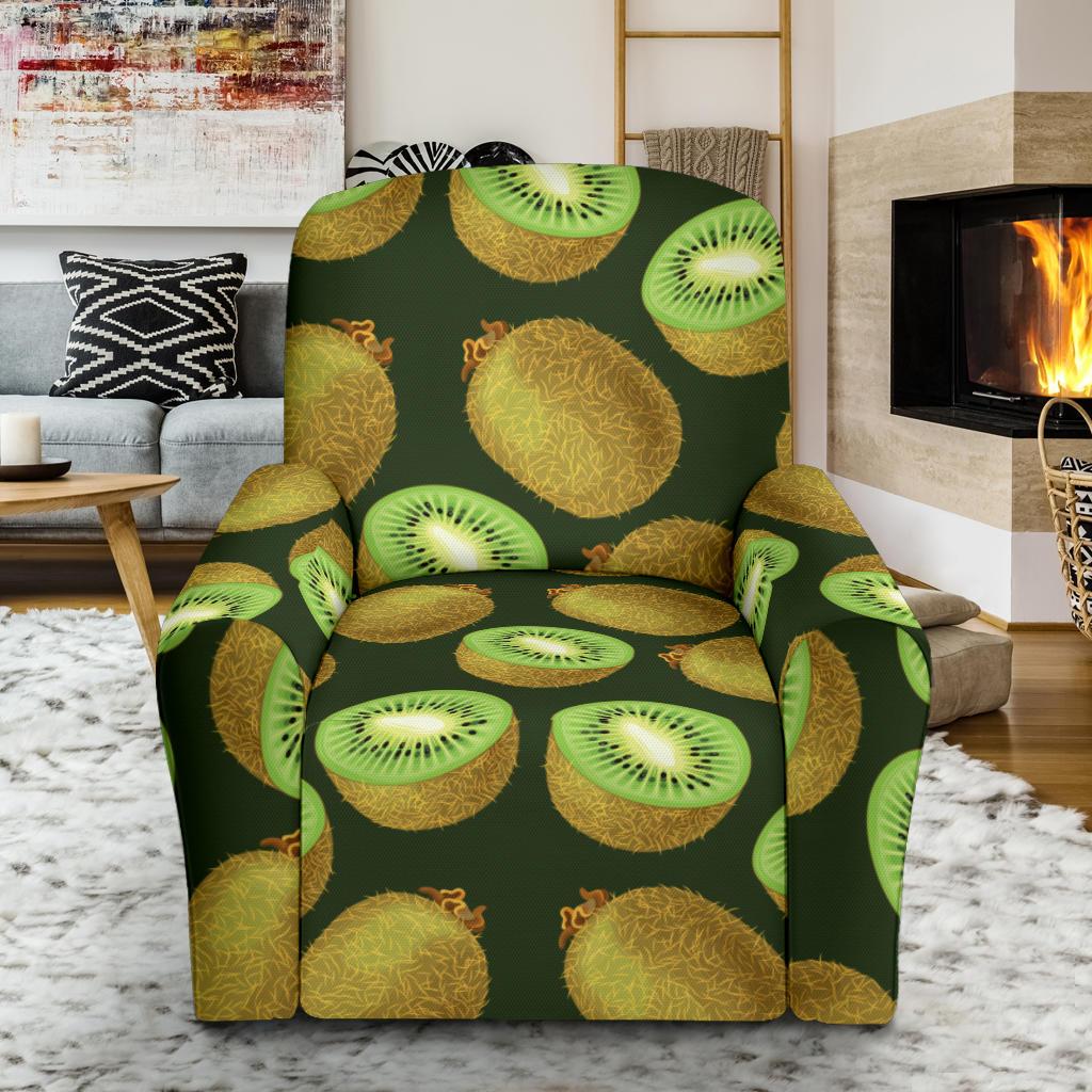 Kiwi Pattern Print Design KW04 Recliner Slipcover-JORJUNE.COM