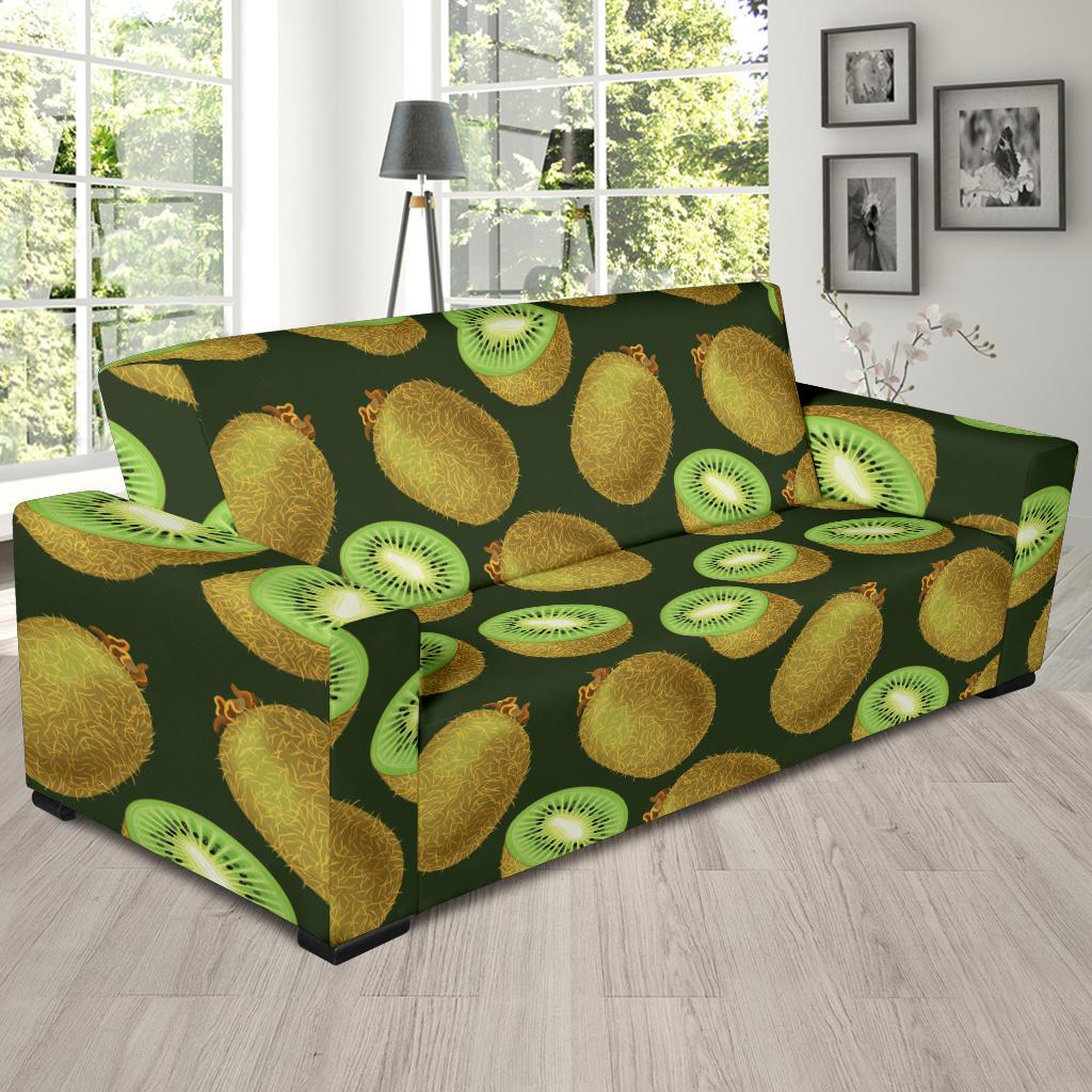 Kiwi Pattern Print Design KW04 Sofa Slipcover-JORJUNE.COM