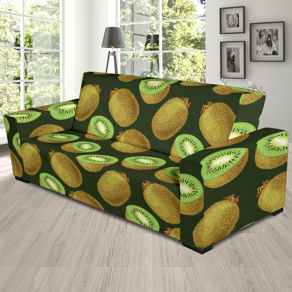 Kiwi Pattern Print Design KW04 Sofa Slipcover-JORJUNE.COM