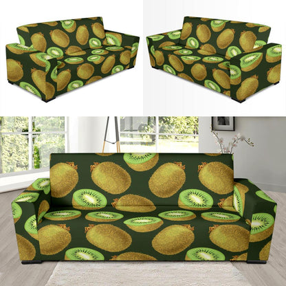 Kiwi Pattern Print Design KW04 Sofa Slipcover-JORJUNE.COM