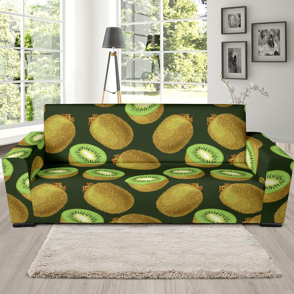 Kiwi Pattern Print Design KW04 Sofa Slipcover-JORJUNE.COM