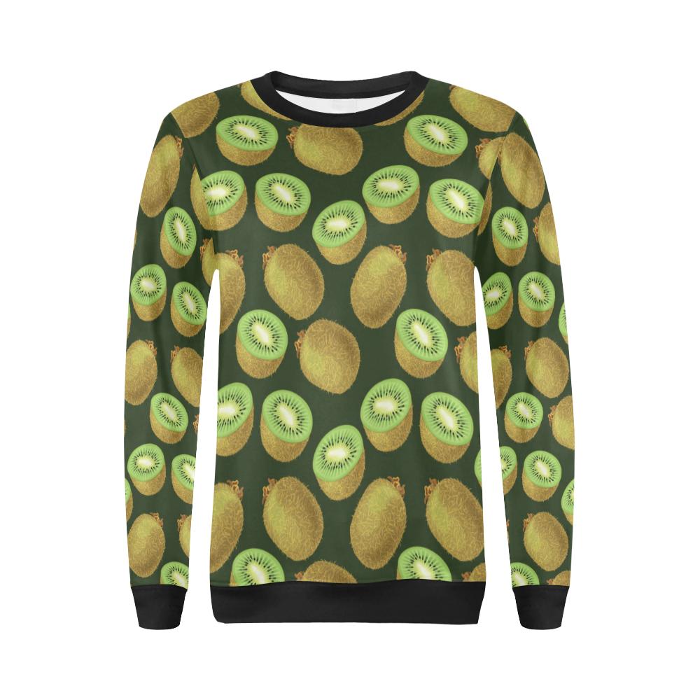 Kiwi Pattern Print Design KW04 Women Long Sleeve Sweatshirt-JorJune
