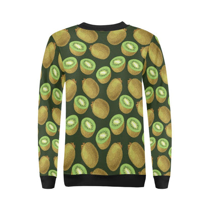 Kiwi Pattern Print Design KW04 Women Long Sleeve Sweatshirt-JorJune