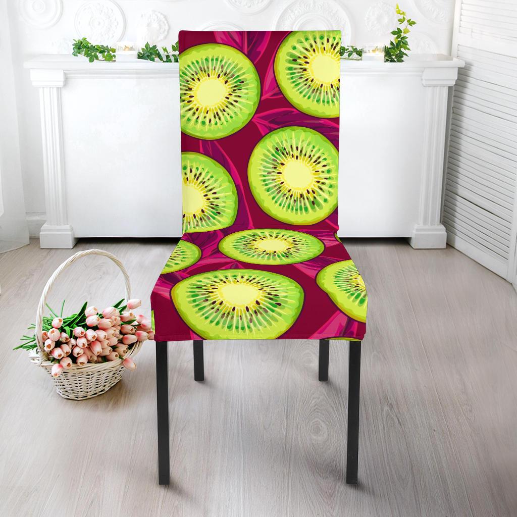 Kiwi Pattern Print Design KW05 Dining Chair Slipcover-JORJUNE.COM
