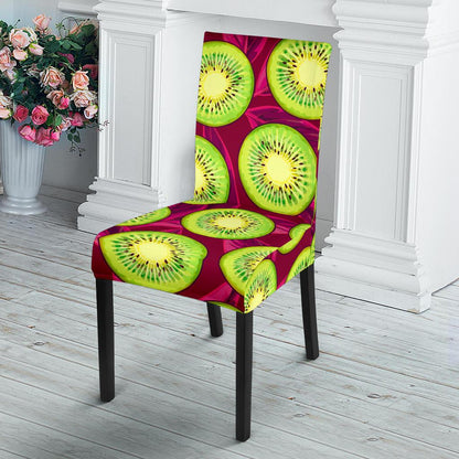 Kiwi Pattern Print Design KW05 Dining Chair Slipcover-JORJUNE.COM