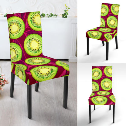 Kiwi Pattern Print Design KW05 Dining Chair Slipcover-JORJUNE.COM