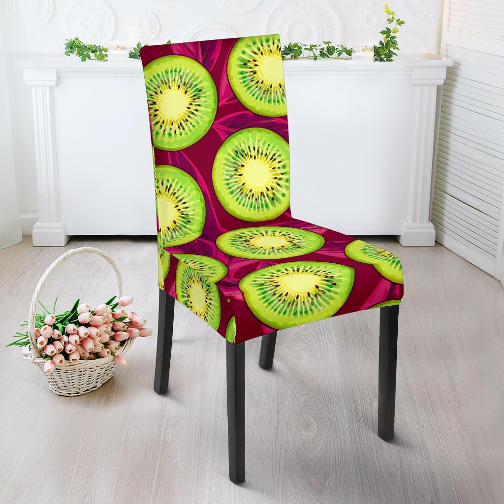 Kiwi Pattern Print Design KW05 Dining Chair Slipcover-JORJUNE.COM