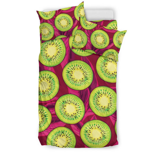 Kiwi Pattern Print Design KW05 Duvet Cover Bedding Set-JORJUNE.COM