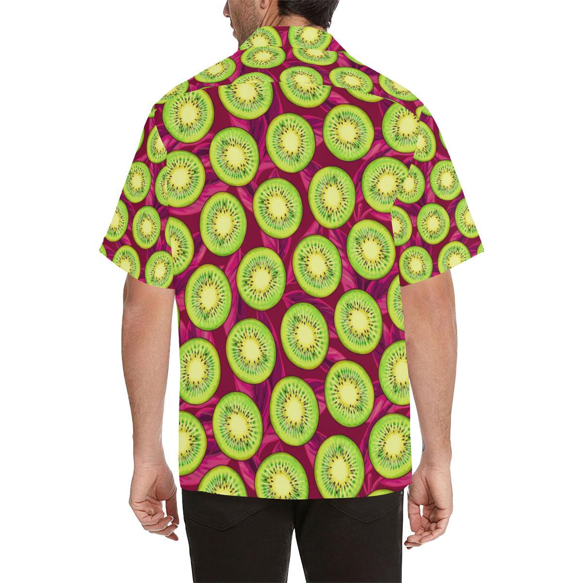 Kiwi Pattern Print Design KW05 Men Hawaiian Shirt-JorJune