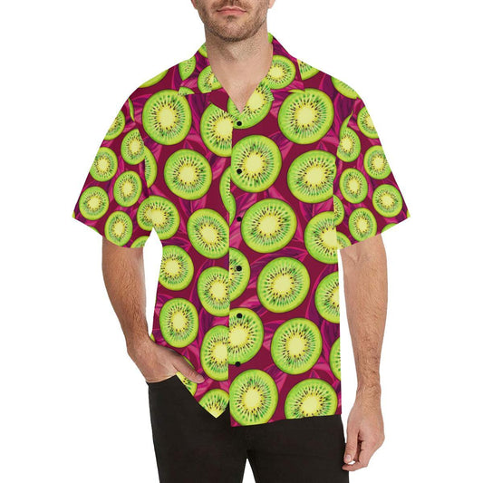 Kiwi Pattern Print Design KW05 Men Hawaiian Shirt-JorJune