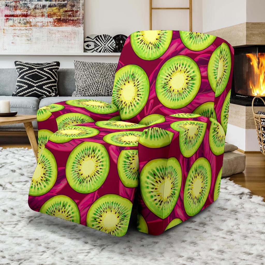 Kiwi Pattern Print Design KW05 Recliner Slipcover-JORJUNE.COM