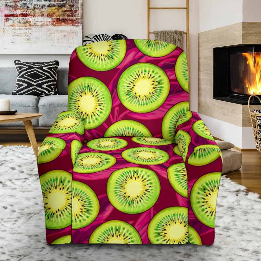 Kiwi Pattern Print Design KW05 Recliner Slipcover-JORJUNE.COM