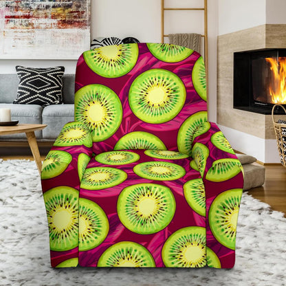 Kiwi Pattern Print Design KW05 Recliner Slipcover-JORJUNE.COM