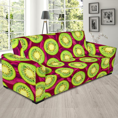 Kiwi Pattern Print Design KW05 Sofa Slipcover-JORJUNE.COM