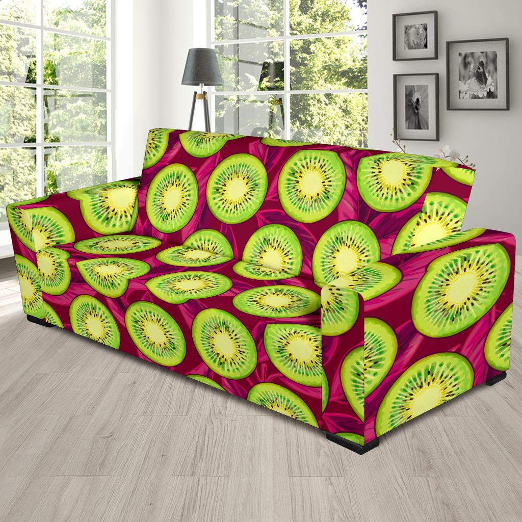 Kiwi Pattern Print Design KW05 Sofa Slipcover-JORJUNE.COM