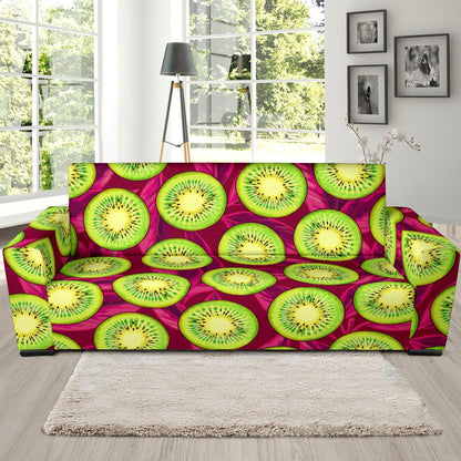 Kiwi Pattern Print Design KW05 Sofa Slipcover-JORJUNE.COM