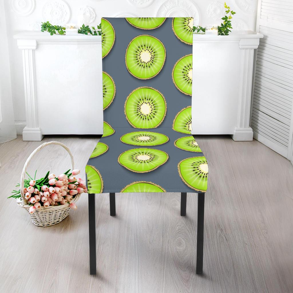 Kiwi Pattern Print Design KW06 Dining Chair Slipcover-JORJUNE.COM