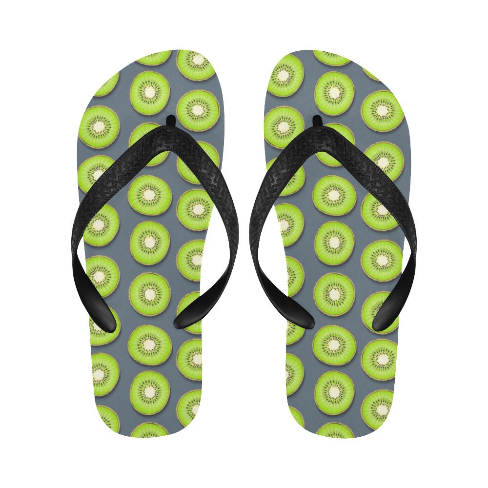 Kiwi Pattern Print Design KW06 Flip Flops-JorJune