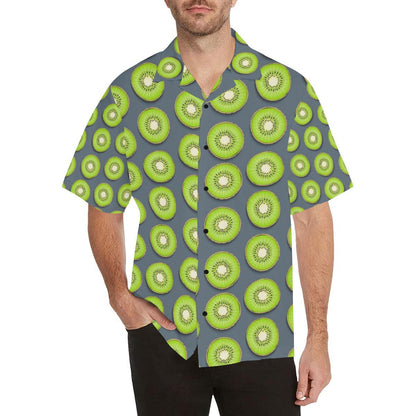 Kiwi Pattern Print Design KW06 Men Hawaiian Shirt-JorJune