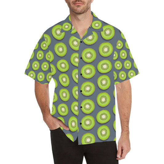 Kiwi Pattern Print Design KW06 Men Hawaiian Shirt-JorJune