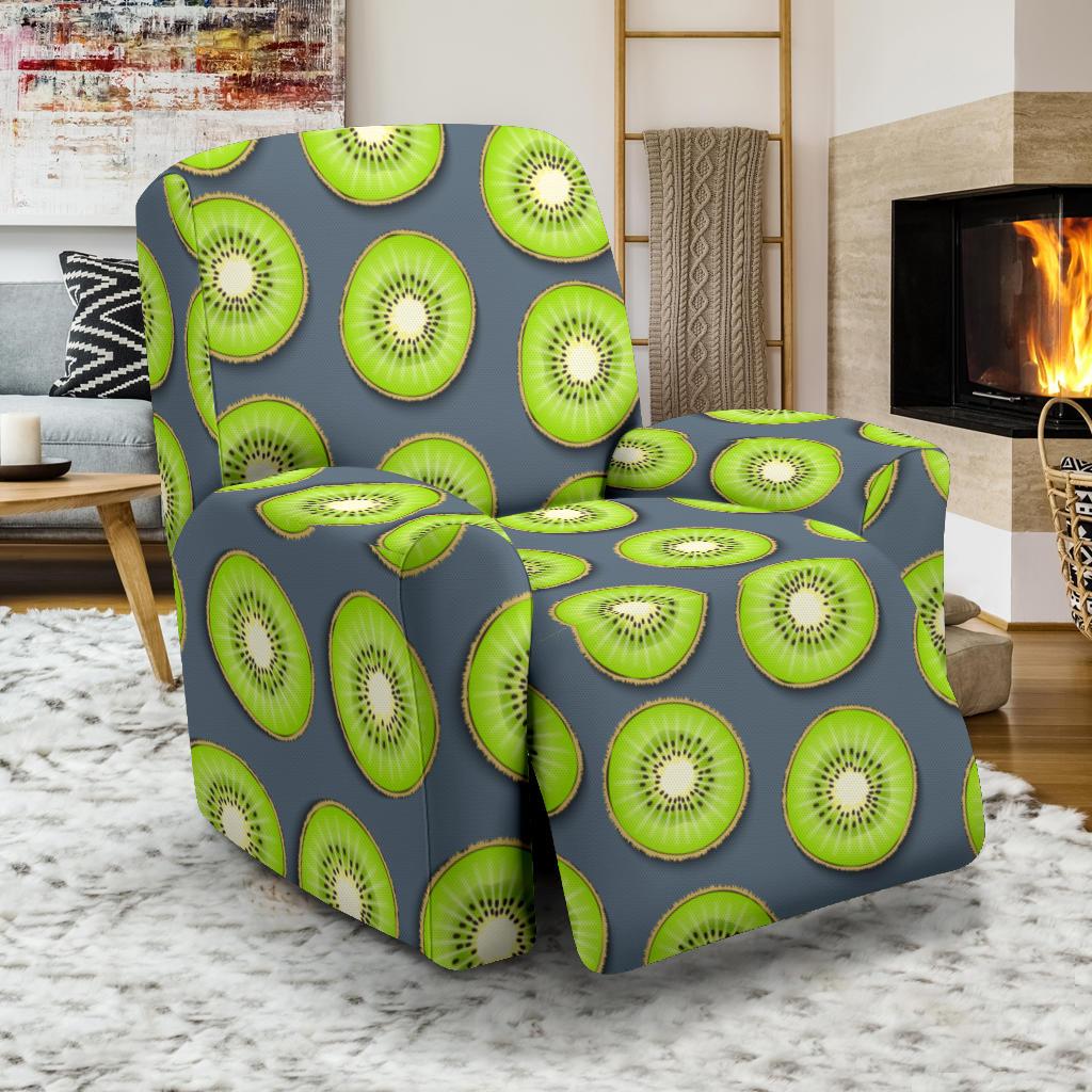Kiwi Pattern Print Design KW06 Recliner Slipcover-JORJUNE.COM