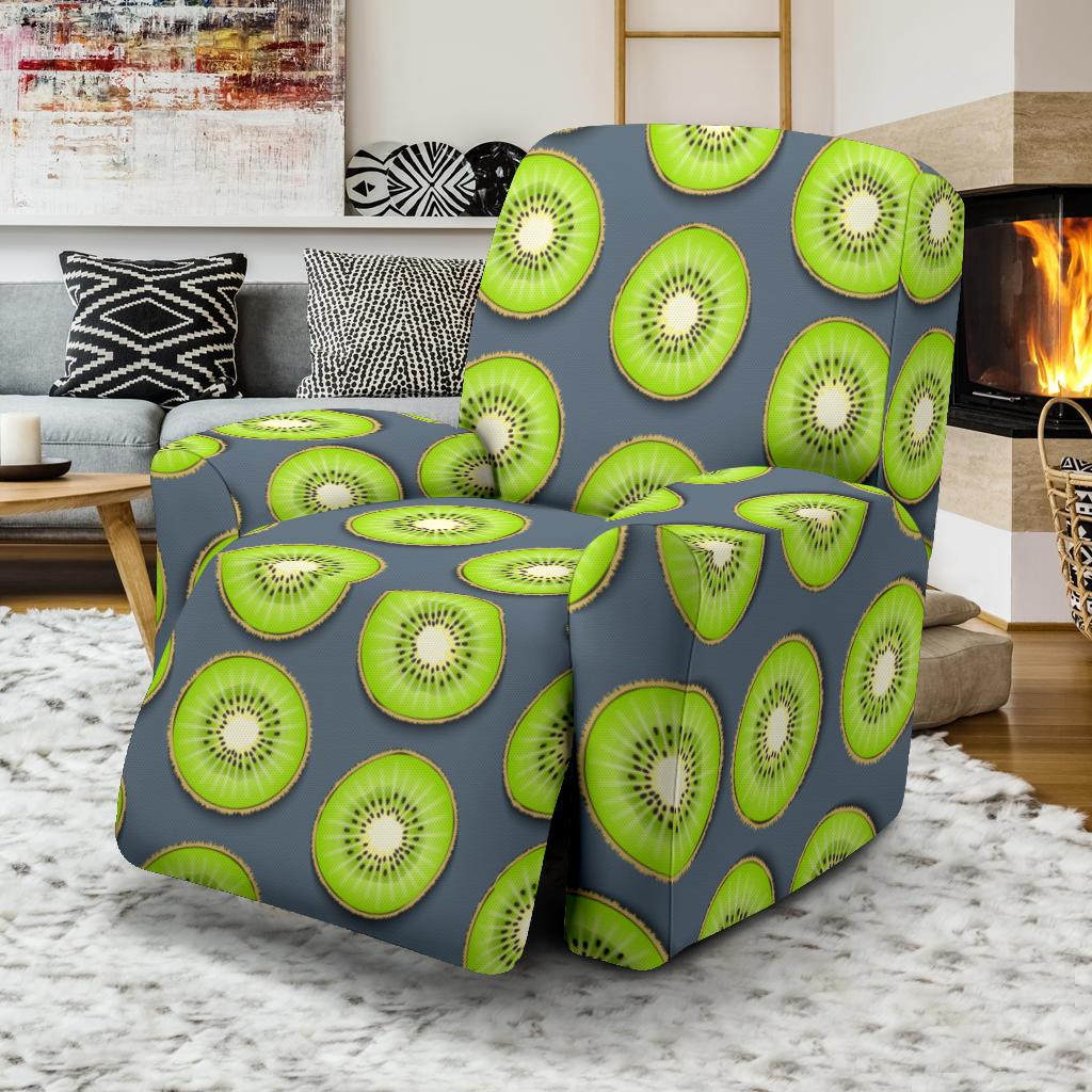 Kiwi Pattern Print Design KW06 Recliner Slipcover-JORJUNE.COM