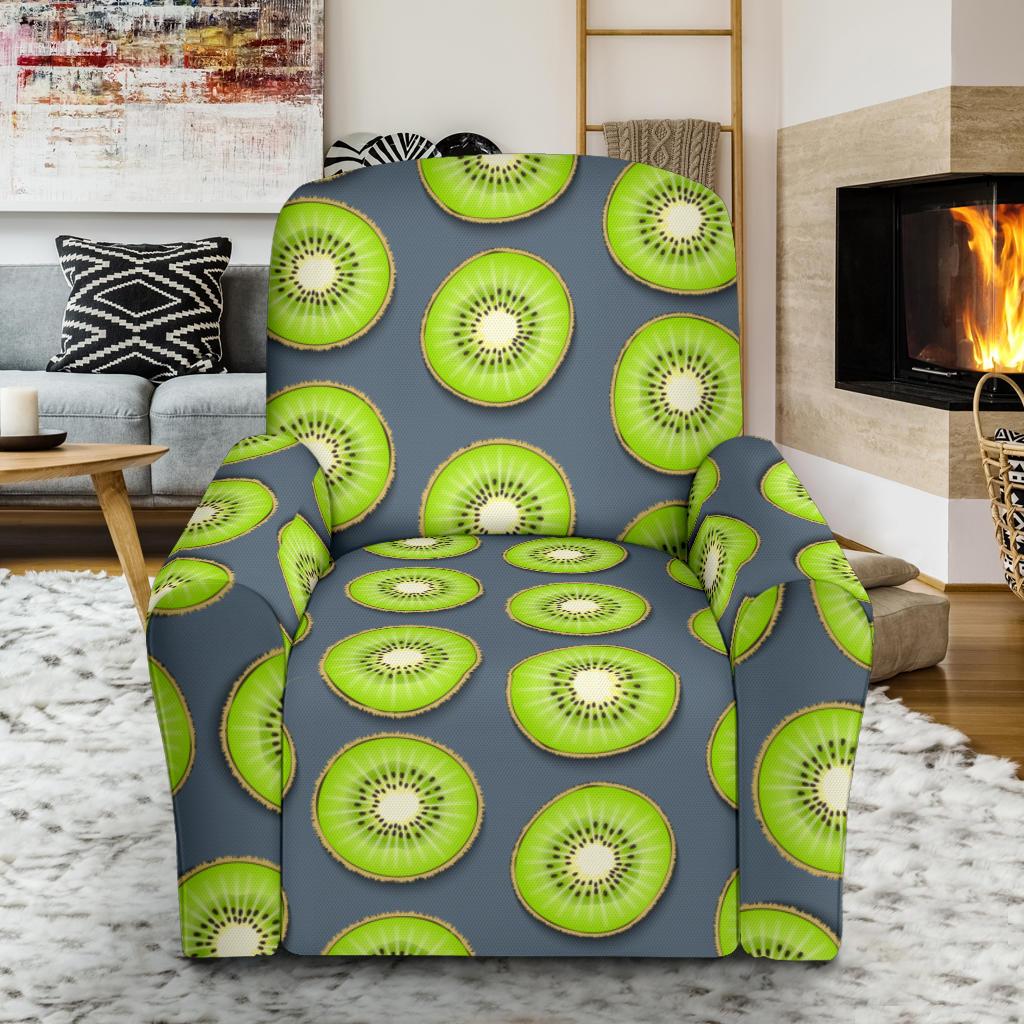 Kiwi Pattern Print Design KW06 Recliner Slipcover-JORJUNE.COM