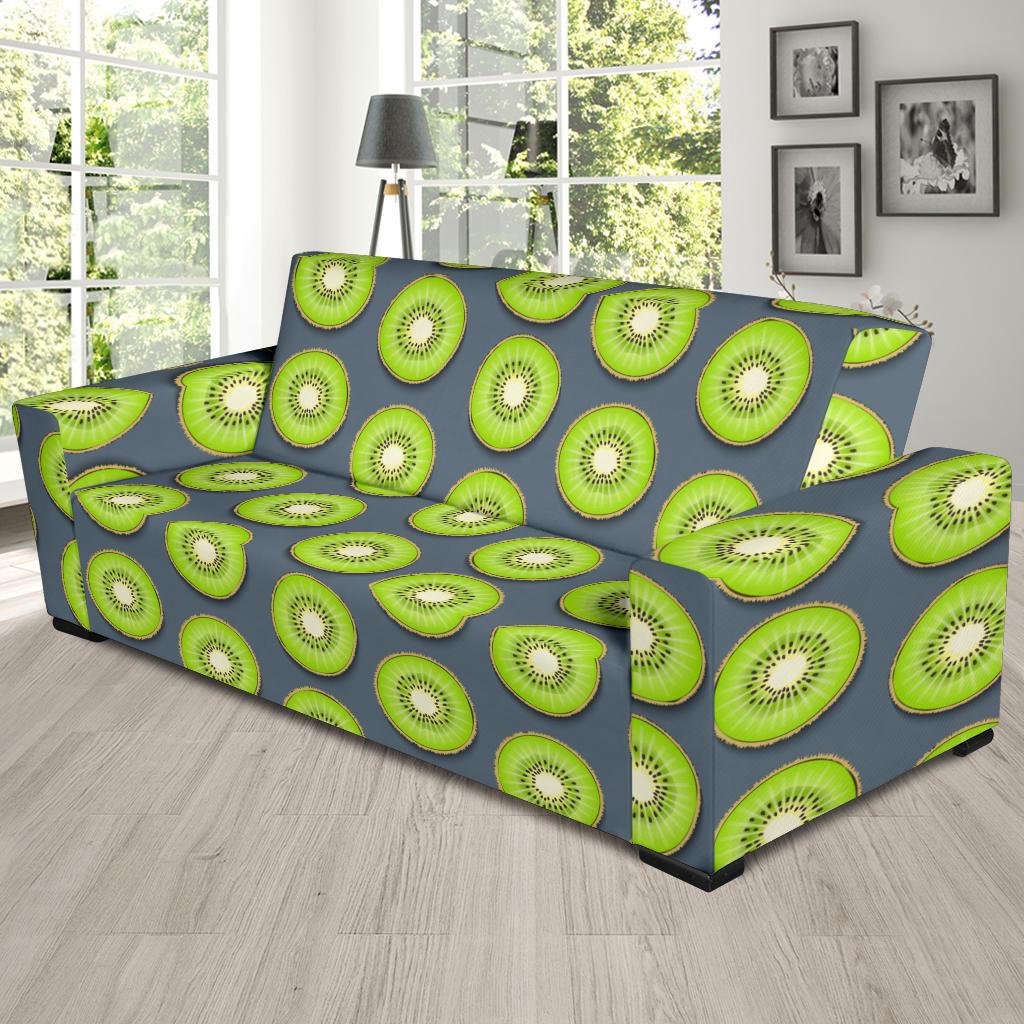 Kiwi Pattern Print Design KW06 Sofa Slipcover-JORJUNE.COM