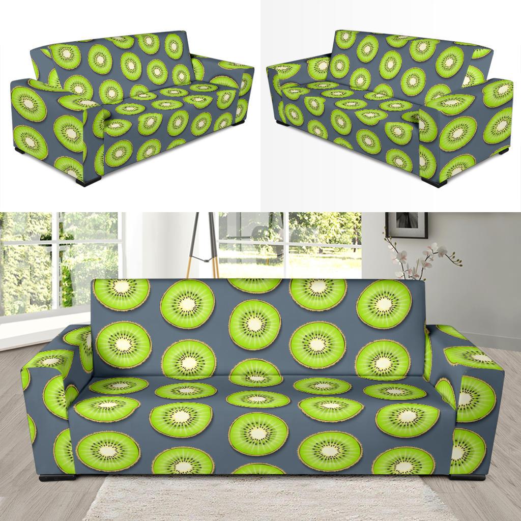 Kiwi Pattern Print Design KW06 Sofa Slipcover-JORJUNE.COM