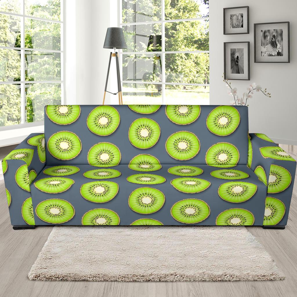 Kiwi Pattern Print Design KW06 Sofa Slipcover-JORJUNE.COM
