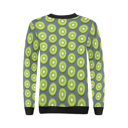 Kiwi Pattern Print Design KW06 Women Long Sleeve Sweatshirt-JorJune