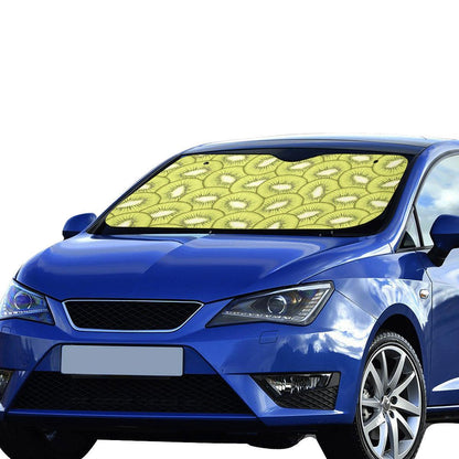 Kiwi Pattern Print Design KW07 Car Sun Shade-JorJune
