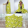 Kiwi Pattern Print Design KW07 Hooded Blanket-JORJUNE.COM