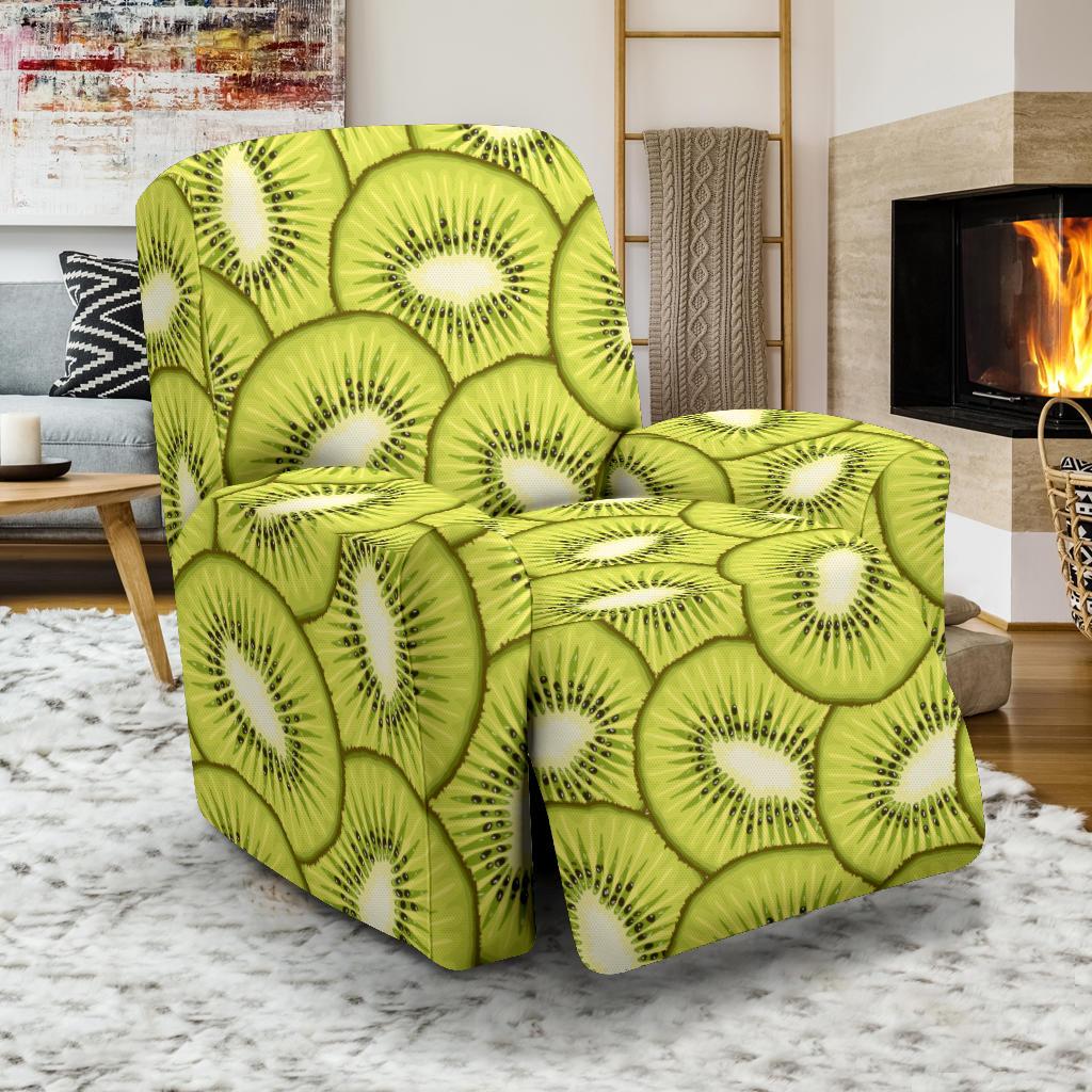 Kiwi Pattern Print Design KW07 Recliner Slipcover-JORJUNE.COM