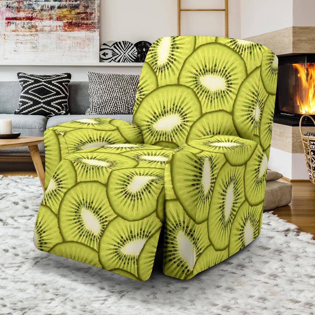Kiwi Pattern Print Design KW07 Recliner Slipcover-JORJUNE.COM
