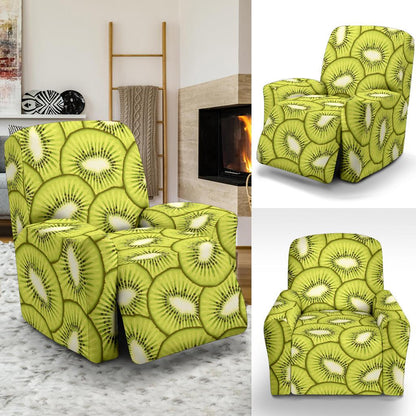 Kiwi Pattern Print Design KW07 Recliner Slipcover-JORJUNE.COM