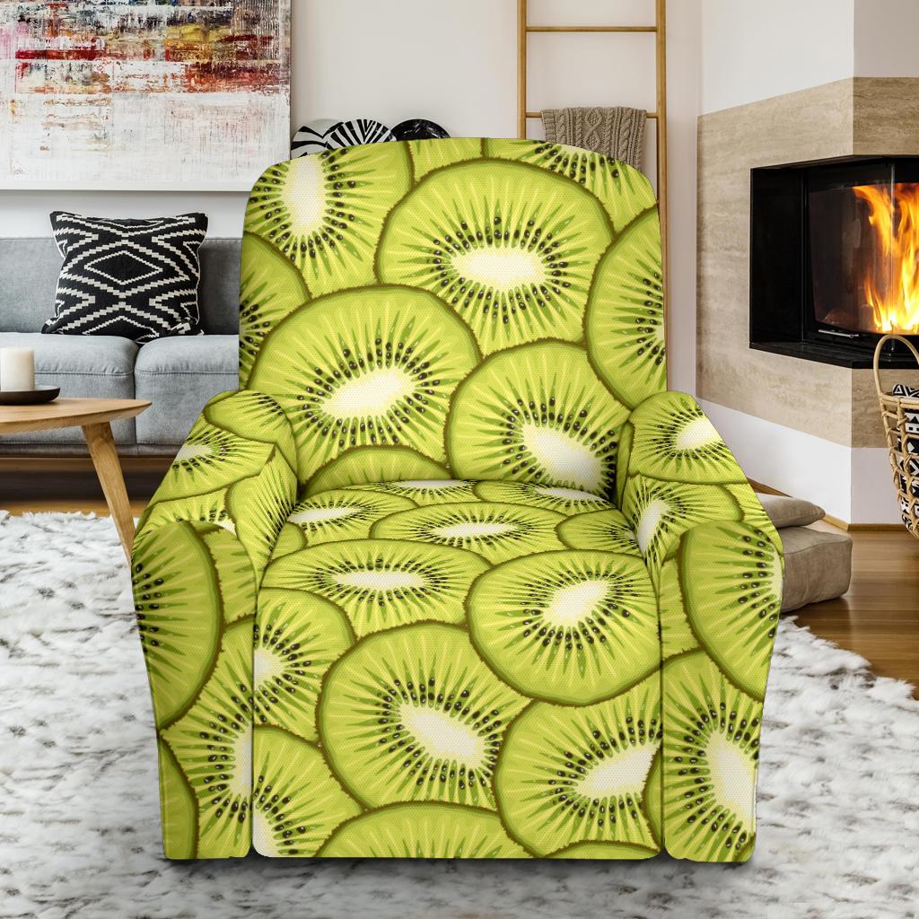Kiwi Pattern Print Design KW07 Recliner Slipcover-JORJUNE.COM