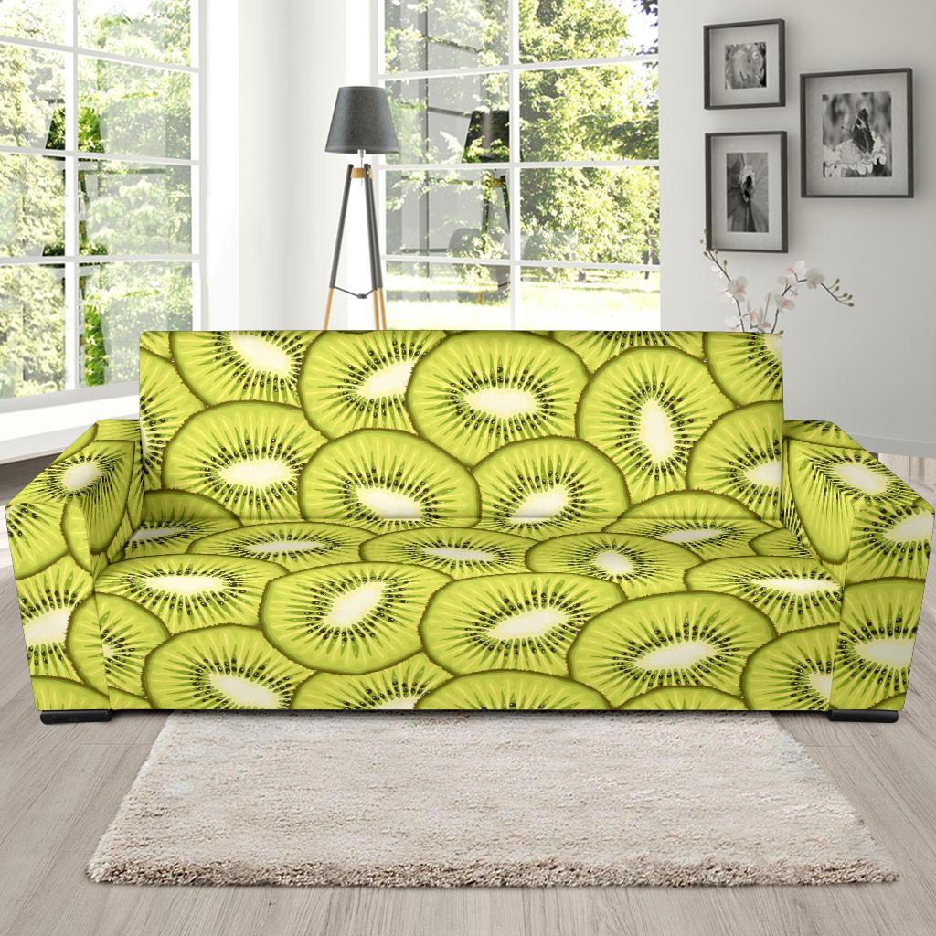 Kiwi Pattern Print Design KW07 Sofa Slipcover-JORJUNE.COM