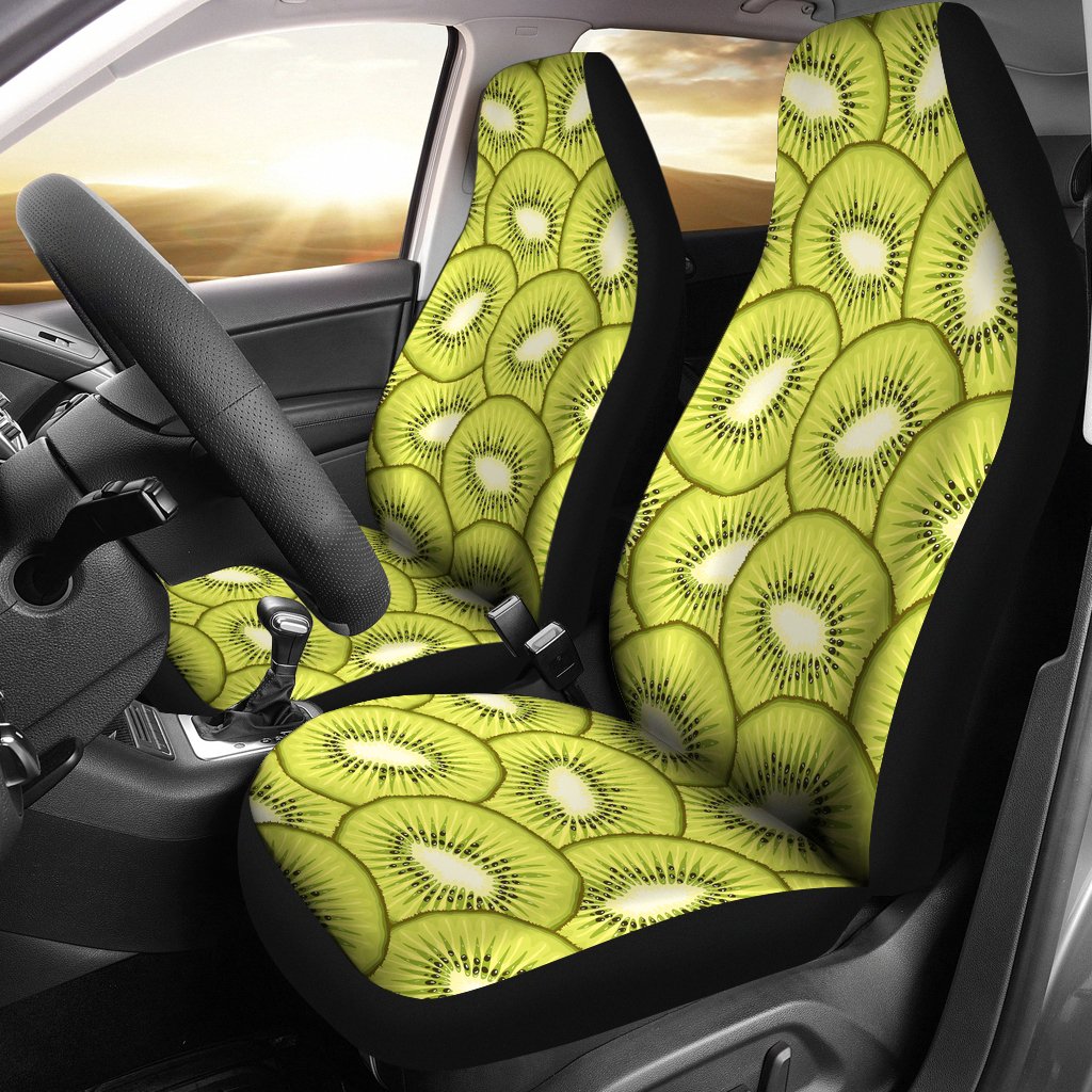 Kiwi Pattern Print Design KW07 Universal Fit Car Seat Covers-JorJune