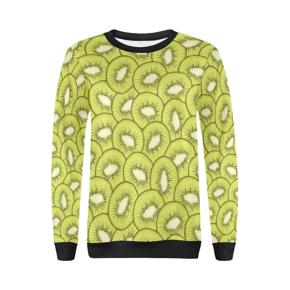 Kiwi Pattern Print Design KW07 Women Long Sleeve Sweatshirt-JorJune
