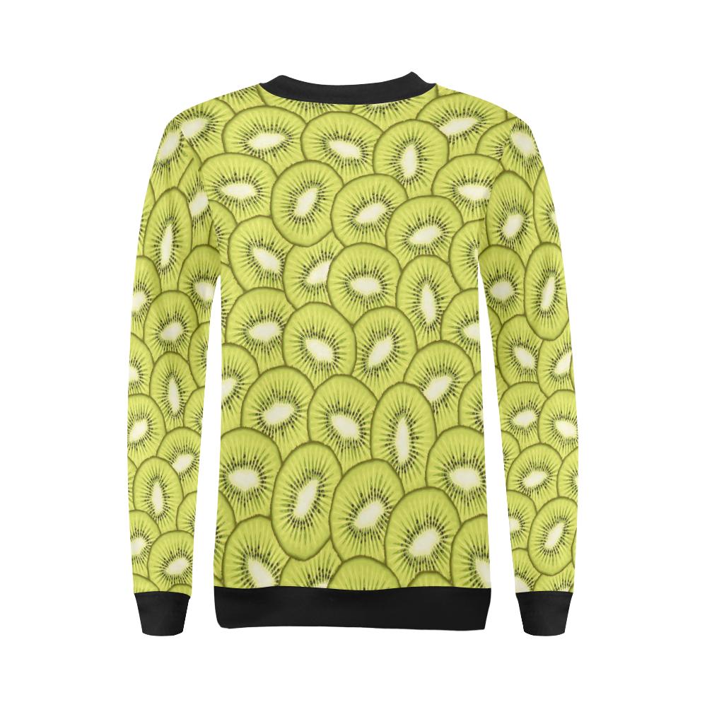 Kiwi Pattern Print Design KW07 Women Long Sleeve Sweatshirt-JorJune