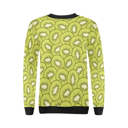 Kiwi Pattern Print Design KW07 Women Long Sleeve Sweatshirt-JorJune