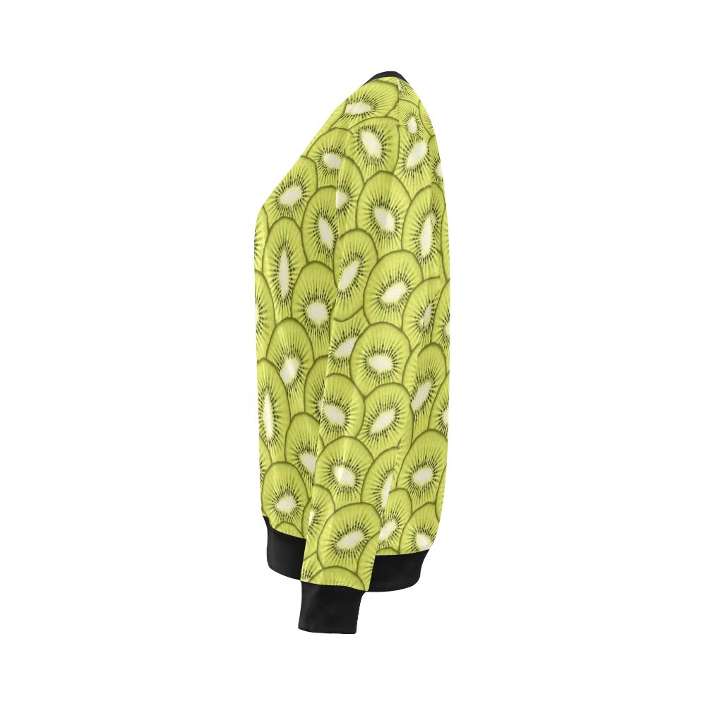 Kiwi Pattern Print Design KW07 Women Long Sleeve Sweatshirt-JorJune