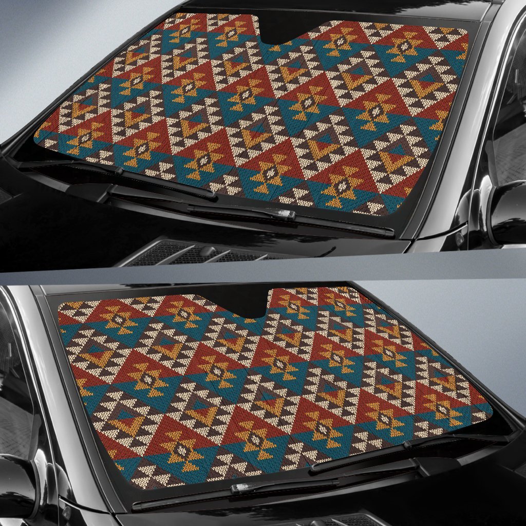 Knit Aztec Tribal Car Sun Shade-JorJune