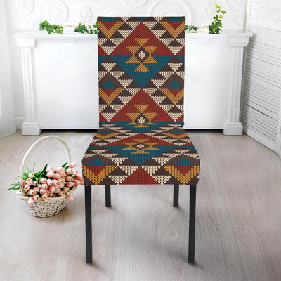 Knit Aztec Tribal Dining Chair Slipcover-JORJUNE.COM